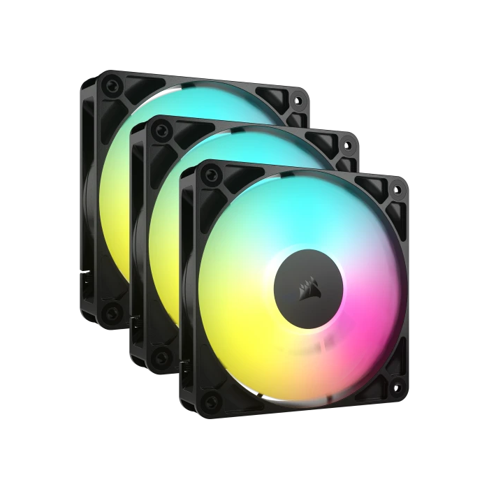 Corsair RS120 ARGB Ventilador 12 cm Negro 3 Piezas - CO-9050181-WW