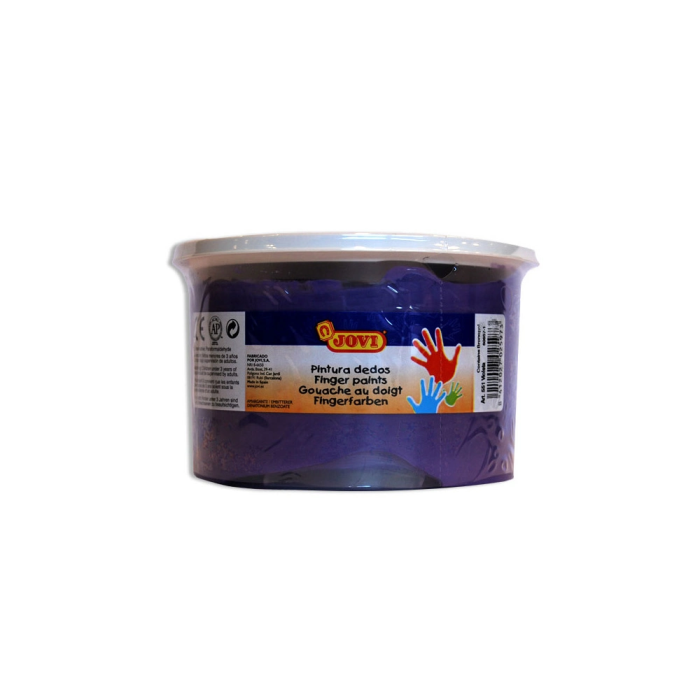 Jovi Estuche 5 Botes Pintura De Dedos 125 mL Negro Pintura Lavable No Tóxica 1