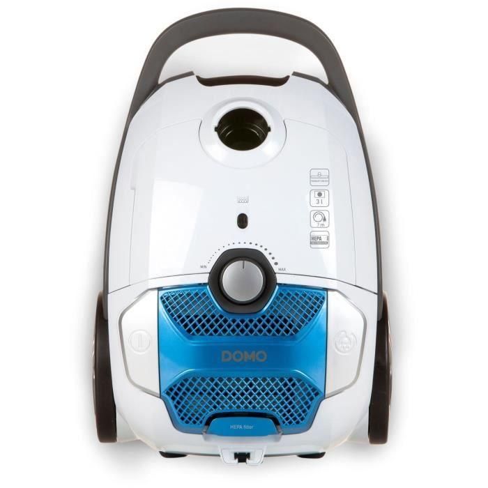 DOMO DO7291S - Aspirador de bote 3L - 700W - 68dB - Potencia de succión regulable - Cepillo para suelos Deep Clean 3