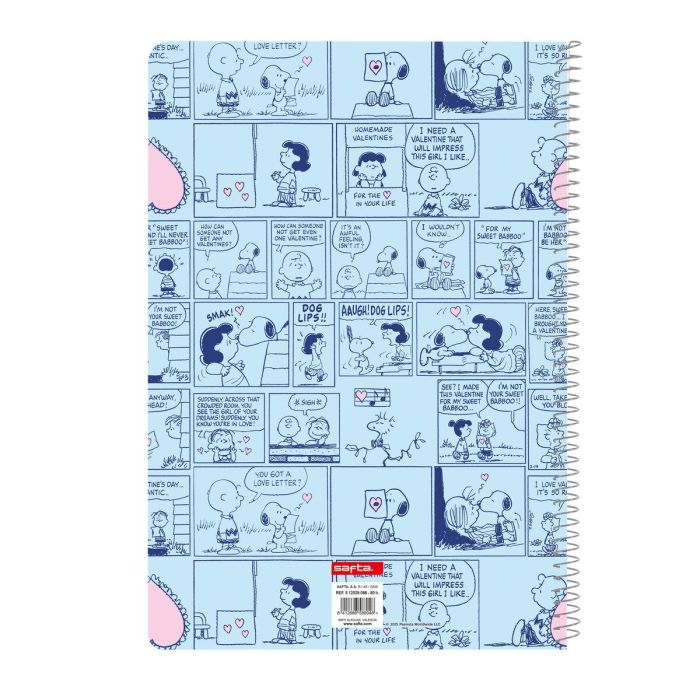 Libreta Snoopy Love Azul A4 80 Hojas 1
