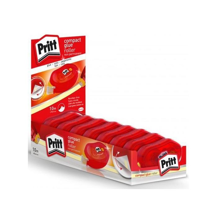 Pritt Roller Adhesivo No Permanente 8,4x10 Expositor -8U- Pritt Roller Adhesivo No Permanente 8,4x10 Expositor -8U-