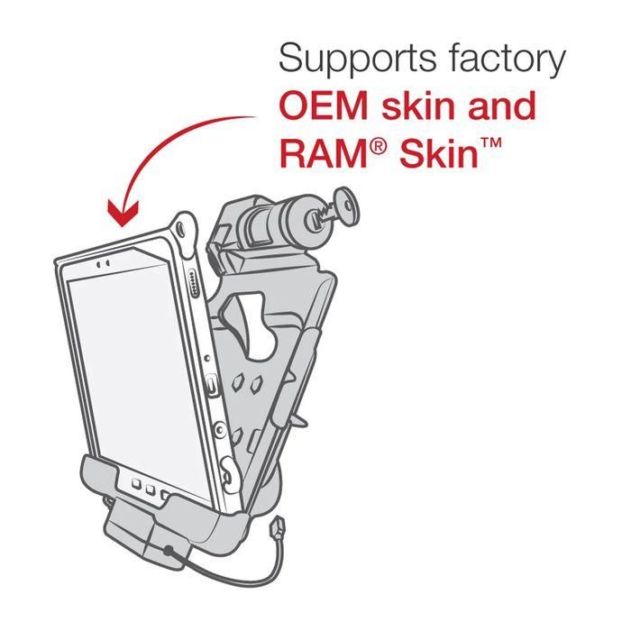 RAM Mounts Dock de Carga y Datos con Llave para Samsung Galaxy Tab Active4 Pro y Tab Active Pro 4