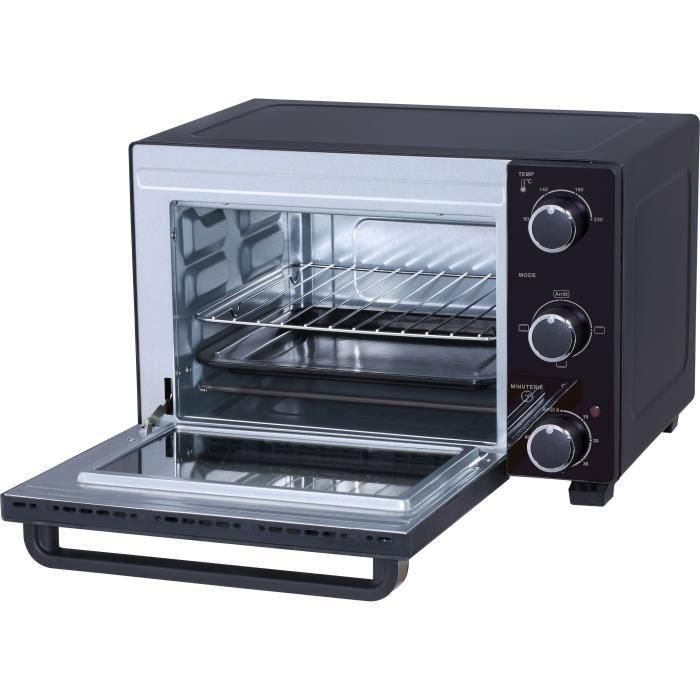 CONTINENTAL EDISON CEMF22B - Mini horno eléctrico 22L negro - 1300W - Asador, Circulación natural 1 CONTINENTAL EDISON CEMF22B - Mini horno eléctrico 22L negro - 1300W - Asador, Circulación natural 1