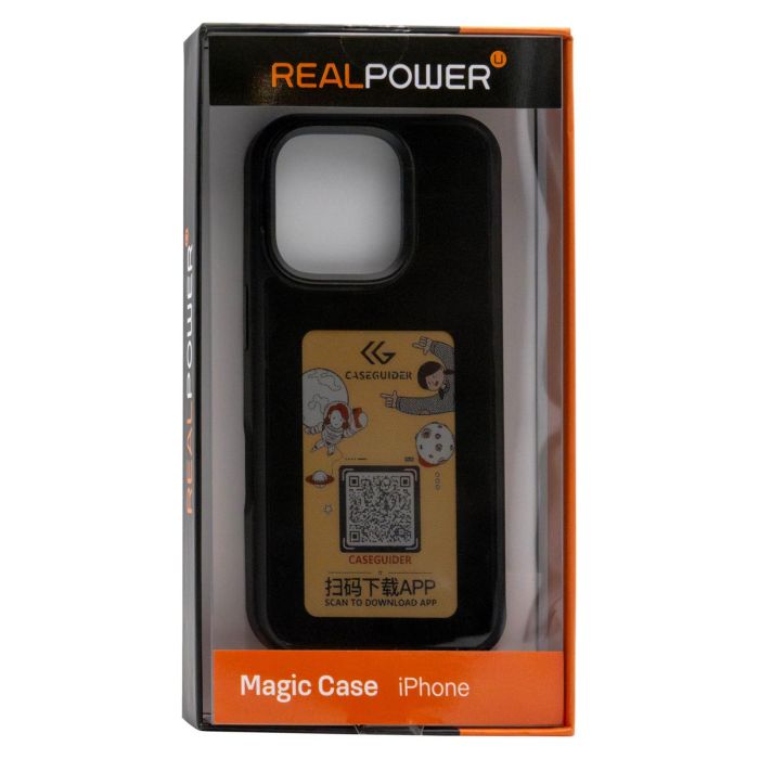 Realpower 504408 Funda para iPhone 16 Pro Max Negro Magsafe 1