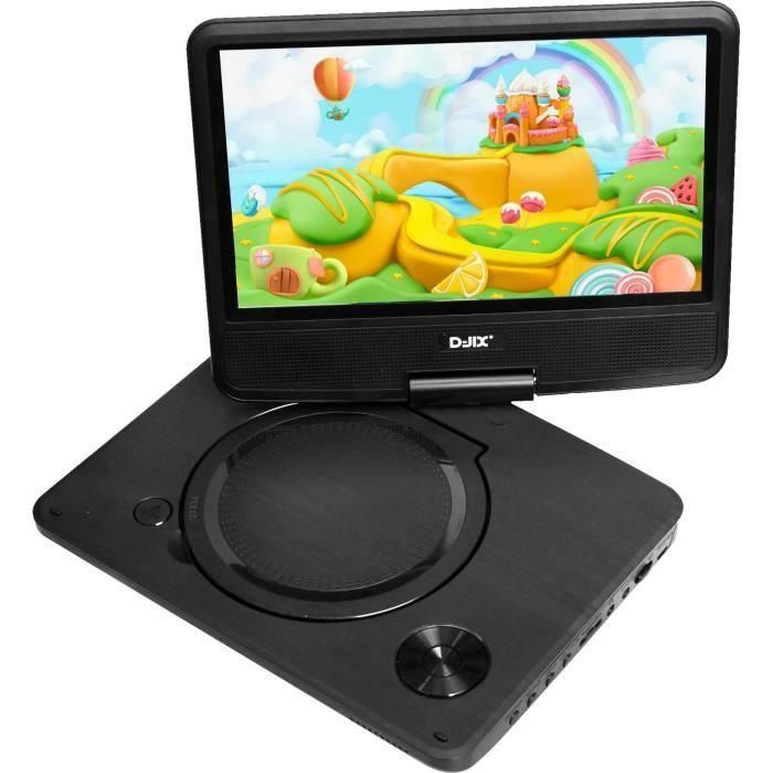 D-JIX PVS906-20 Reproductor de DVD portátil 9 giratorio - Negro 1