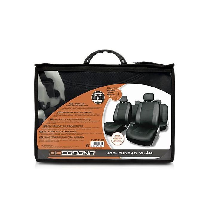 Juego Fundas Milan Negro Cs10 FUK10400 1 Juego Fundas Milan Negro Cs10 FUK10400 1