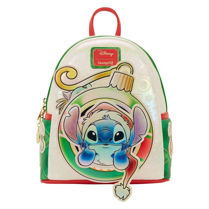 Mochila Holiday Stitch Disney Loungefly 26cm 0 Mochila Holiday Stitch Disney Loungefly 26cm 0
