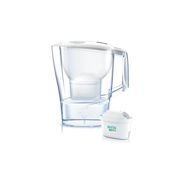 Brita Filtro de Agua de Mesa Aluna Blanco con 1 Filtro Incluido para Agua Pura y Fresca 1 Brita Filtro de Agua de Mesa Aluna Blanco con 1 Filtro Incluido para Agua Pura y Fresca 1