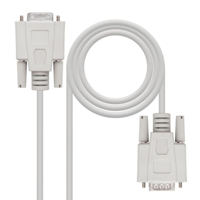 Nanocable Cable Rs232 Db9 Macho - Hembra 1.8M Beige 1 Nanocable Cable Rs232 Db9 Macho - Hembra 1.8M Beige 1