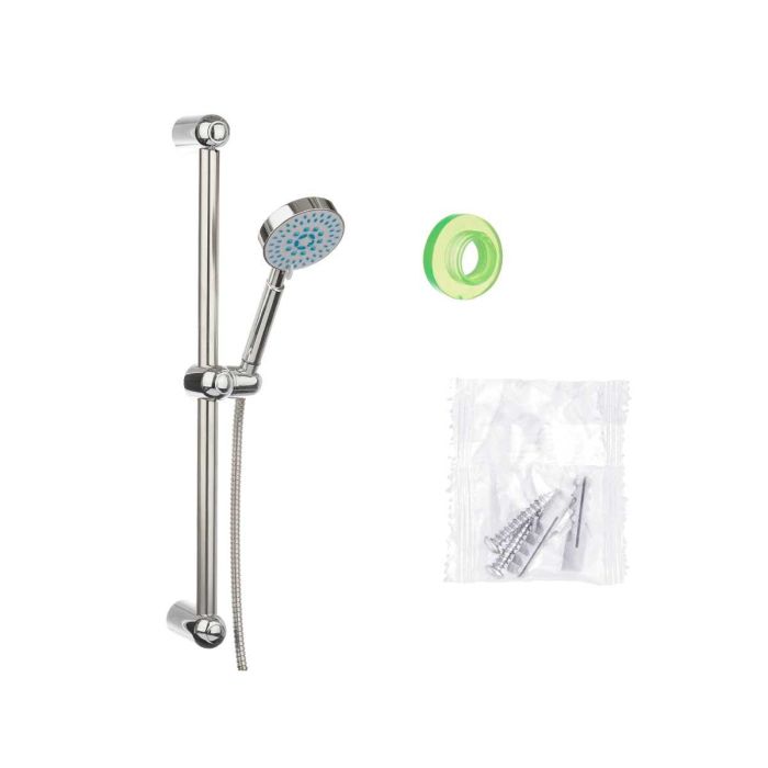 Soporte Ducha Grande Manguera 2 M Base Gris Berilo 15X61CM (6 Unidades) 1 Soporte Ducha Grande Manguera 2 M Base Gris Berilo 15X61CM (6 Unidades) 1