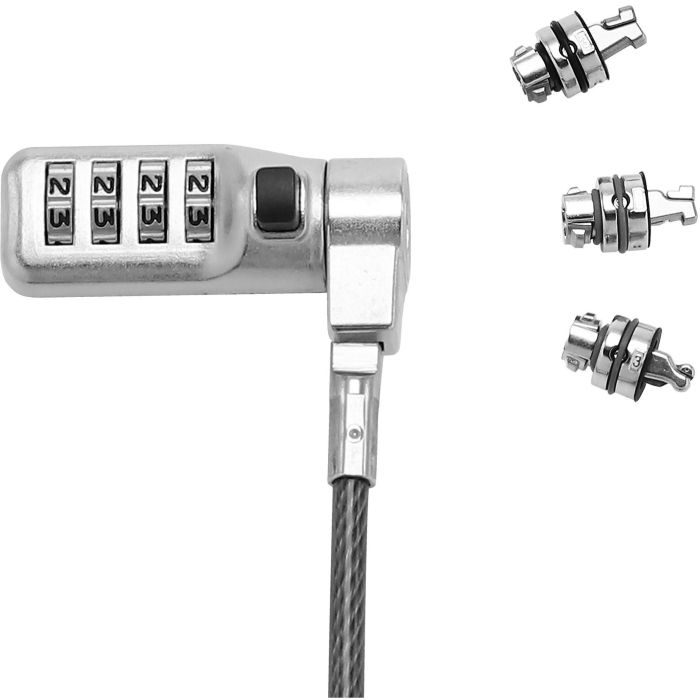 Dicota Univ.Sec.Cable Lock. 3 Exchangeable heads.combination 1 Dicota Univ.Sec.Cable Lock. 3 Exchangeable heads.combination 1