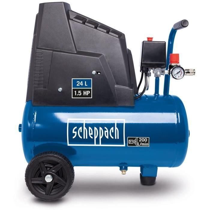 Compresor de Scheppach - 24L - 1100W - HC30OX 3 Compresor de Scheppach - 24L - 1100W - HC30OX 3