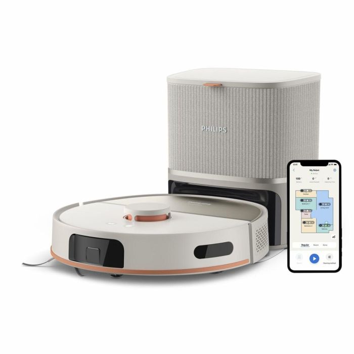 Philips XU5100/20 Aspiradora robot 10000 Pa con vaciado automático y navegación láser 14