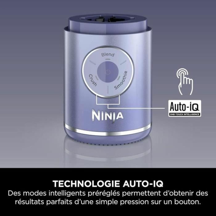 Ninja BC251EULD Licuadora portátil Blast Max, 530 ml, batería 2h, inalámbrica, sin BPA, lavanda 2