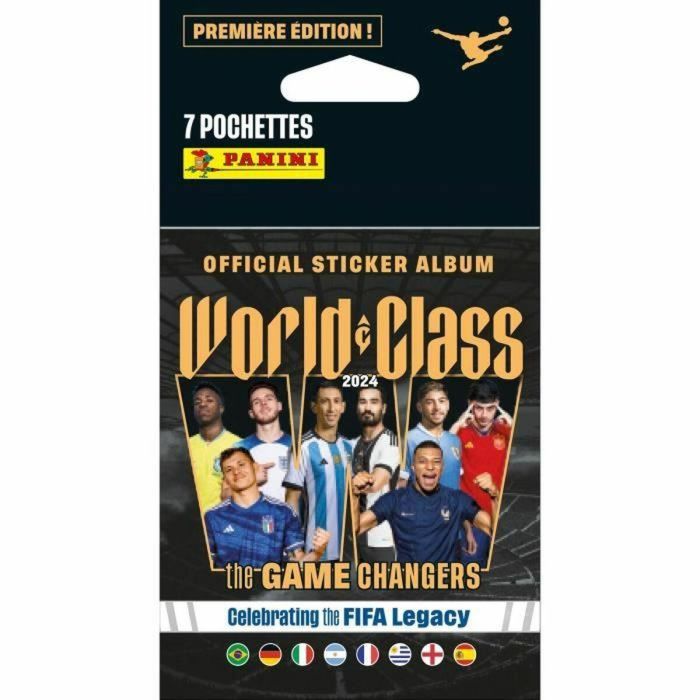 Panini PAN8051708010909 Blíster con 7 Bolsillos de Pegatinas FIFA World Class 2024 - Incluye 35 Pegatinas