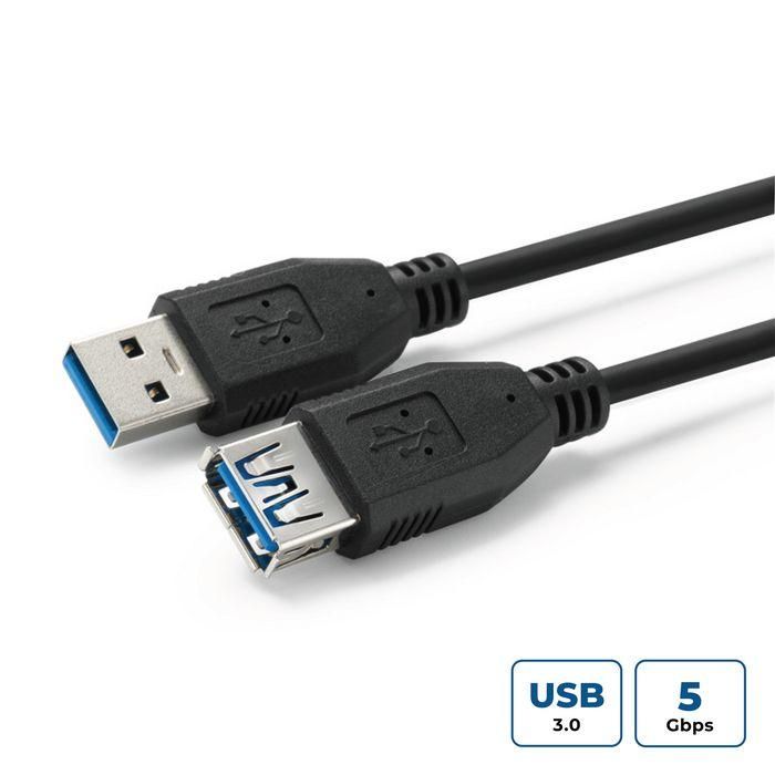 MicroConnect Cable de Extensión USB 3.2 Gen 1 (USB 3.0) - A Macho a A Hembra - 5m - 5 Gbit/s