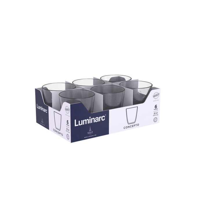 Vaso Luminarc Concepto Pepite Gris Vidrio 310 ml (24 Unidades) 3