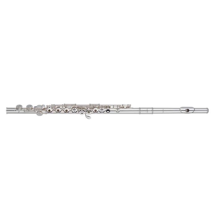PEARLFLUTE B505Re-Hc Flauta Travesera Quantz Brezza, plateada, desalineada, platos abiertos, mecanismo de Mi, Pata de Do