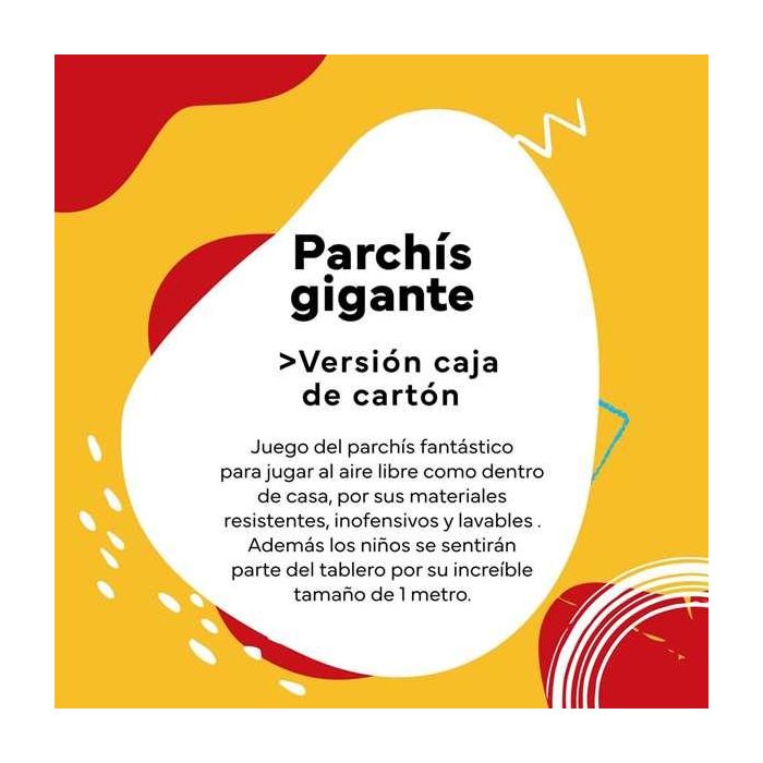 Cayro Juego Parchís Gigante de Suelo 100x100 cm Plástico 5