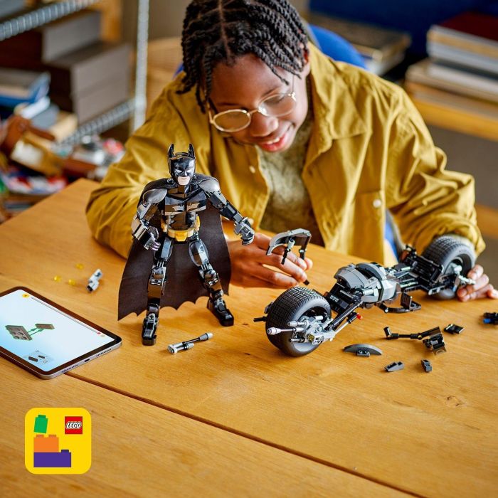 LEGO 76273 DC Batman: Minifigura de Batman y motocicleta Bat-Pod para construir 6 LEGO 76273 DC Batman: Minifigura de Batman y motocicleta Bat-Pod para construir 6