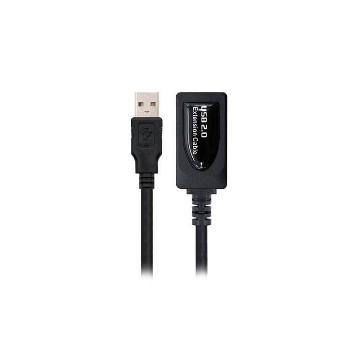 Cable Alargador USB NANOCABLE 10.01.0211 Negro 5 m 0 Cable Alargador USB NANOCABLE 10.01.0211 Negro 5 m 0