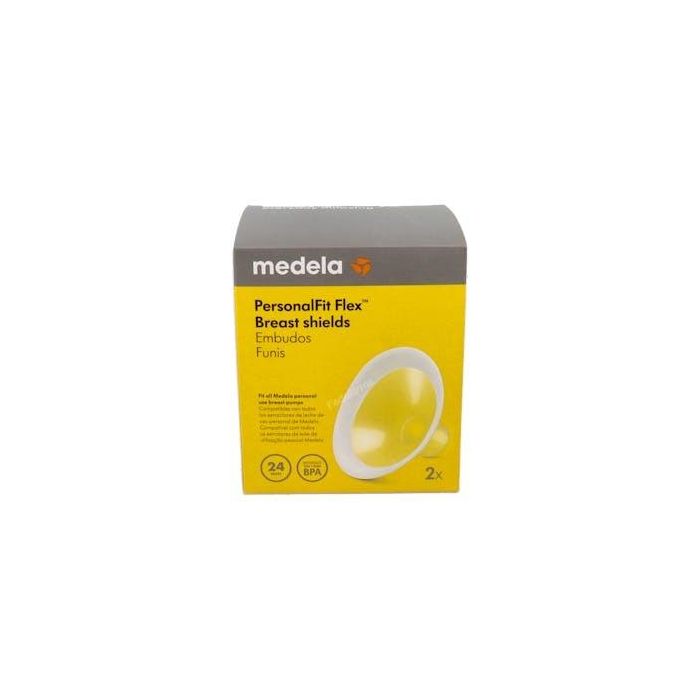 Medela 101033989 Embudo PersonalFit Flex Talla M 24mm, 2 Unidades