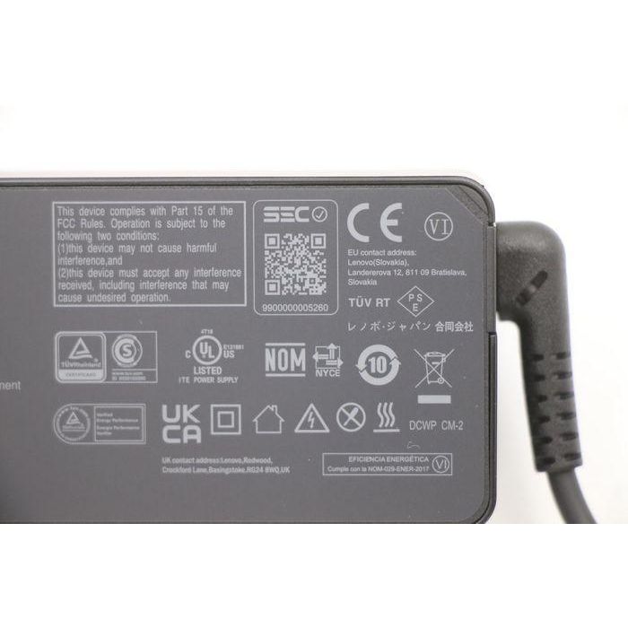 Lenovo 65W USB-C AC power adapter, designed for Lenovo laptops, ultraportable, fast charging with Smart Voltage technology. 4 Lenovo 65W USB-C AC power adapter, designed for Lenovo laptops, ultraportable, fast charging with Smart Voltage technology. 4