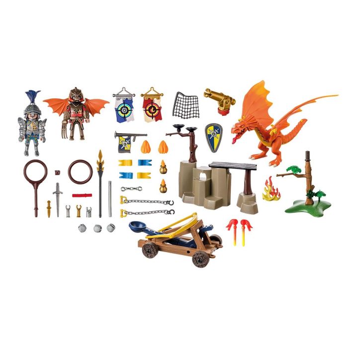 Playmobil Campo De Batalla Burnham Raiders Novelmore 71210 Set de Juego de Caballeros para Niños 1