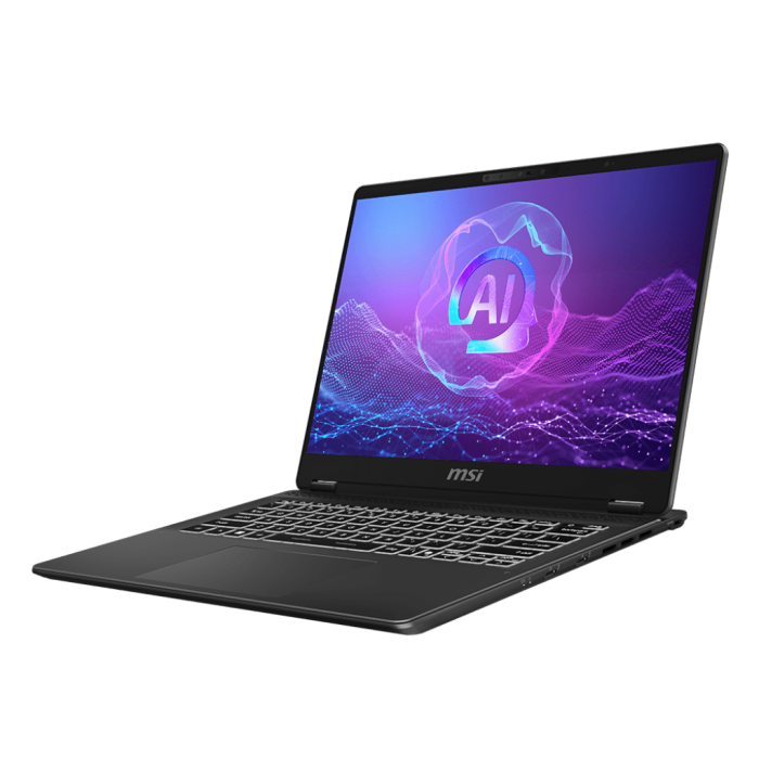 Msi Portatil Prestige 14 Ai+ Evo C2Vmg (Intel® Arc Graphics). 14" 16:10 2.8K (2880X1800), Oled, 120Hz. Intel Core Ultra 7 256V. Intel Arc Graphics. 16Gb Lpddr5X. 1Tb Nvme Ssd. Gris. W11 Home 1 Msi Portatil Prestige 14 Ai+ Evo C2Vmg (Intel® Arc Graphics). 14" 16:10 2.8K (2880X1800), Oled, 120Hz. Intel Core Ultra 7 256V. Intel Arc Graphics. 16Gb Lpddr5X. 1Tb Nvme Ssd. Gris. W11 Home 1