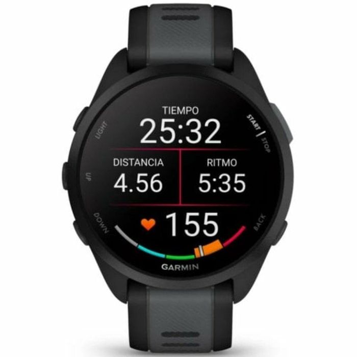 Reloj GPS conectado - GARMIN - Forerunner 165 - 1.2 - Negro con correa Negra y Gris 6