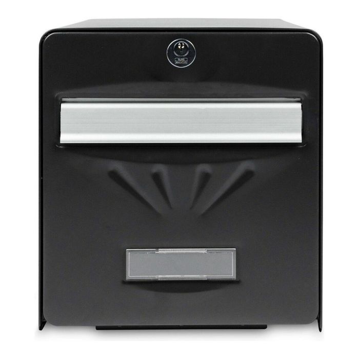Burg Wachter Buzón de Correo Negro de Acero Galvanizado, con Puerta Trasera de Vidrio y Bisagras Inoxidables. Resistente a Corrosión y Abrasión. Burg Wachter Buzón de Correo Negro de Acero Galvanizado, con Puerta Trasera de Vidrio y Bisagras Inoxidables. Resistente a Corrosión y Abrasión.