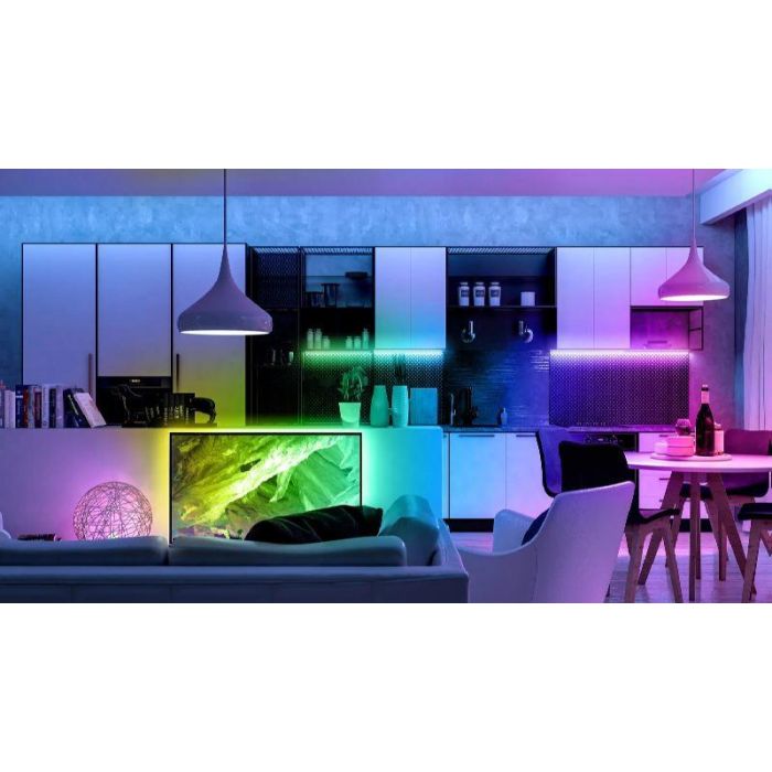 GRUNDIG Tira de LED RGB, 3 Metros, Resistente al Agua IP65, Iluminación Ambiental Decorativa