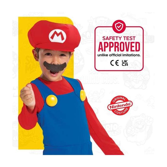 Disfraz infantil nintendo super mario de lujo talla. 4-6 años 6 Disfraz infantil nintendo super mario de lujo talla. 4-6 años 6