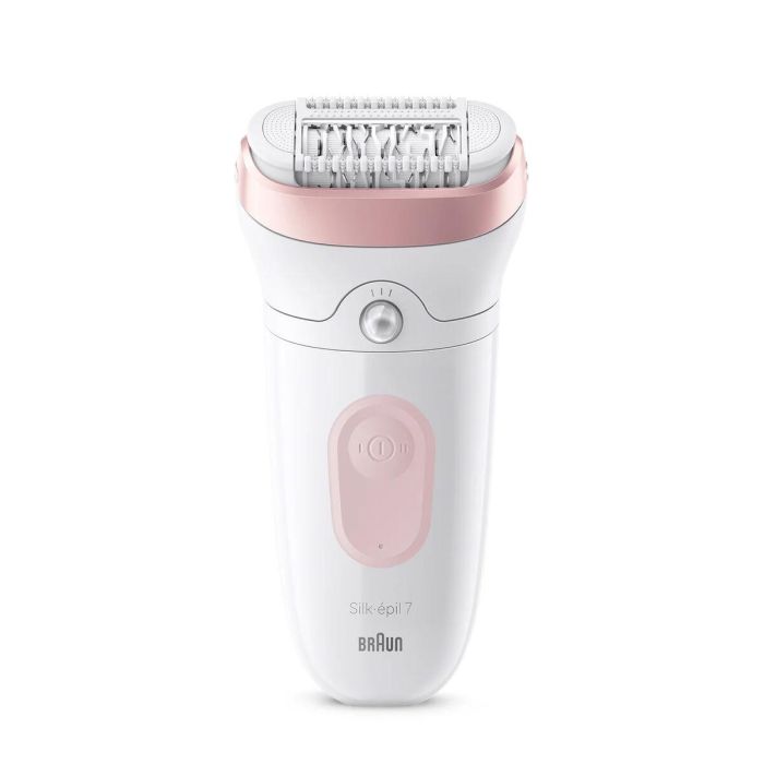 Braun Depiladora Eléctrica SE 7-000 Inalámbrica 2 Velocidades 40 min Blanco / Rosa 16