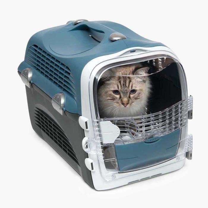 Jaula de transporte CAT IT Cabrio - Azul gris - Para gatos 1 Jaula de transporte CAT IT Cabrio - Azul gris - Para gatos 1