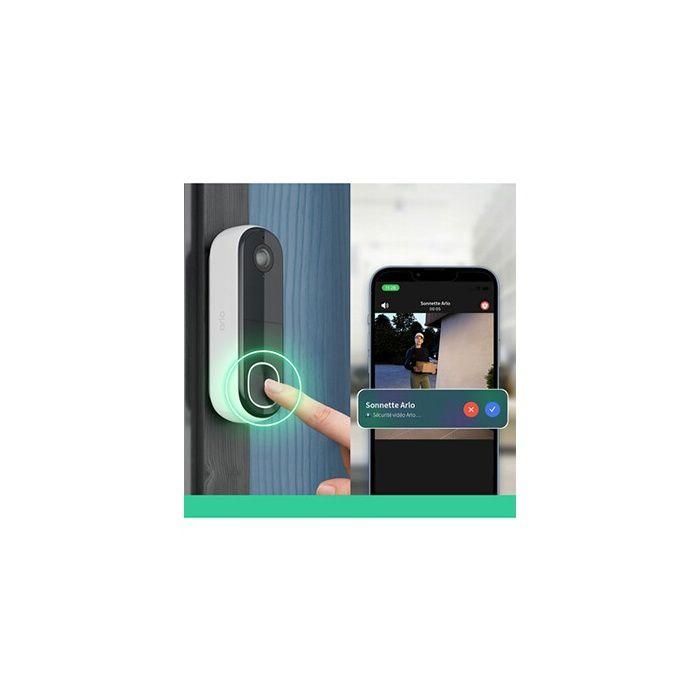 Timbre con vídeo - ARLO - AVD3001-100EUS - Conexión Wi-Fi directa - Sonido de sirena integrado 2 Timbre con vídeo - ARLO - AVD3001-100EUS - Conexión Wi-Fi directa - Sonido de sirena integrado 2