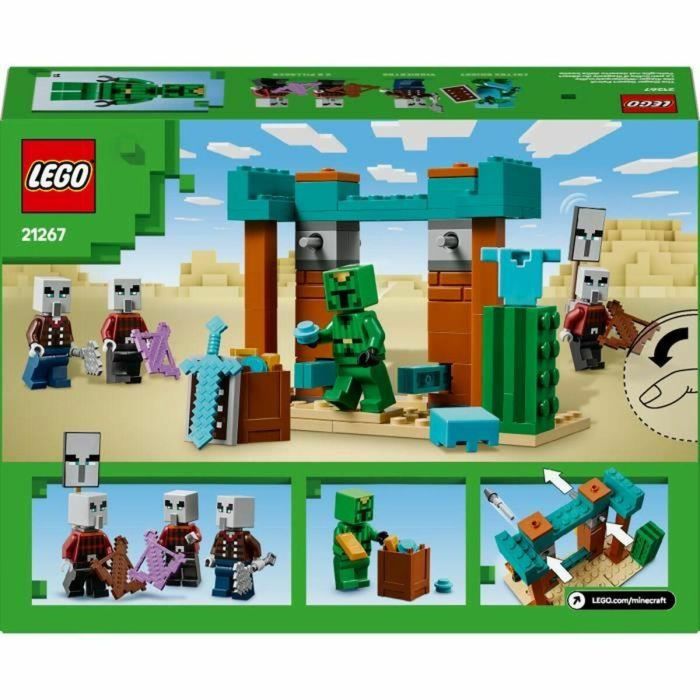 LEGO 21267 Minecraft Patrulla de los Aldeanos del Desierto Set de construcción para niños de 7 años 1