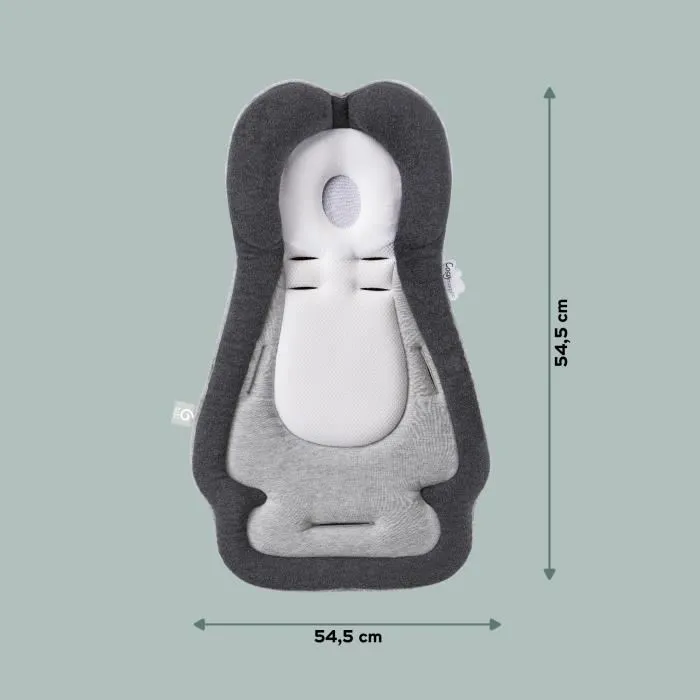 Babymoov Cosymorpho Smokey Reposacabezas Ergonómico para Bebé con Tejido Ultra Suave Transpirable para Cabeza y Espalda 5