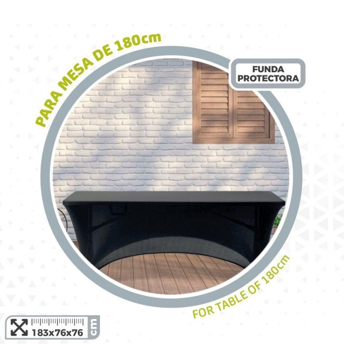 Funda Protectora Aktive Negro 183 x 76 x 76 cm Mesa Accesorios Vehículos Carretera (6 Unidades) 4