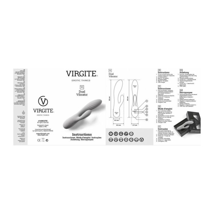 Vibrador Punto G Virgite Rosa 3 Vibrador Punto G Virgite Rosa 3