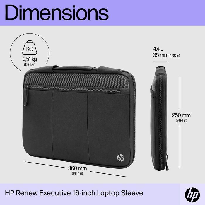 Funda HP Renew Executive para Portátiles hasta 14.1"/ Negro 1 Funda HP Renew Executive para Portátiles hasta 14.1"/ Negro 1