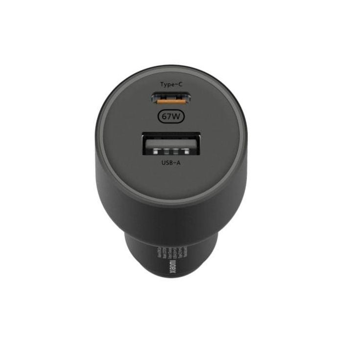 Xiaomi 43907 Cargador de Coche Universal para Dispositivos Móviles, Conexión Encendedor, 1 Puerto USB 2.0 y 1 Tipo C, Color Negro Xiaomi 43907 Cargador de Coche Universal para Dispositivos Móviles, Conexión Encendedor, 1 Puerto USB 2.0 y 1 Tipo C, Color Negro