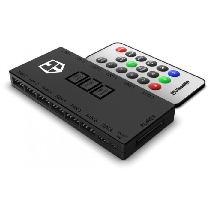 Controlador Hub Remoto Nox R-Hub para Ventiladores ARGB 1 Controlador Hub Remoto Nox R-Hub para Ventiladores ARGB 1