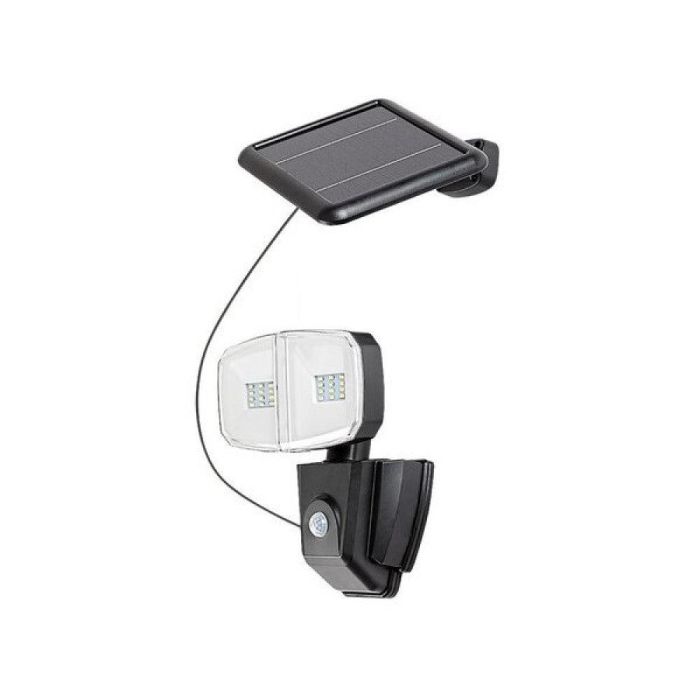 RABALUX RAB-77012 Aplique Exterior Solar Zlarin LED 12W 700Lm 4000K Sensor Movimiento IP44 Negro