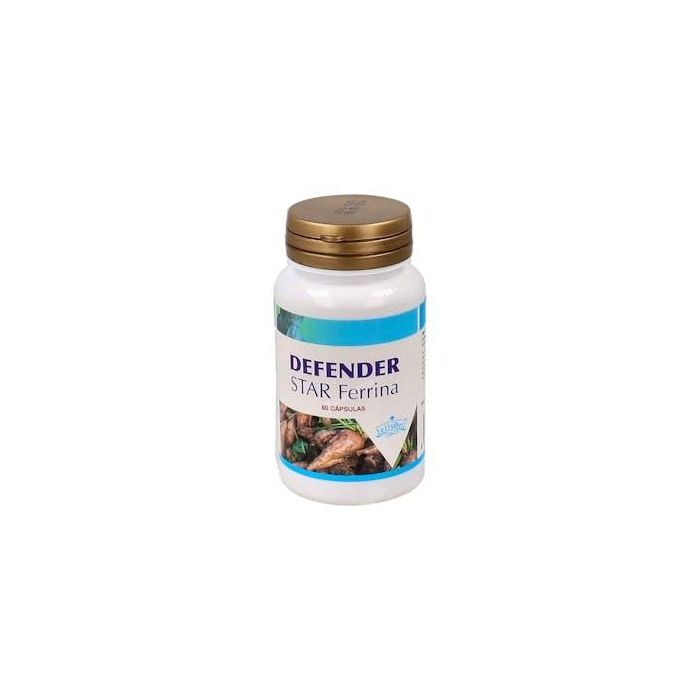 JELLYBELL Defender Star Ferrina 60 cápsulas con Lactoferrina, Cobre y Zinc para sistema inmunitario