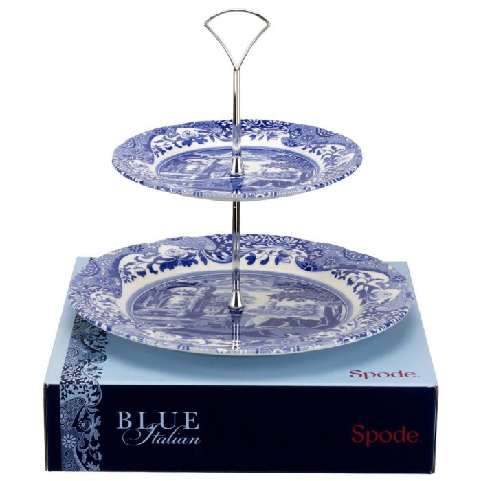 Spode Pastelera 2 Pisos Blue Italian 27-19 cm 1