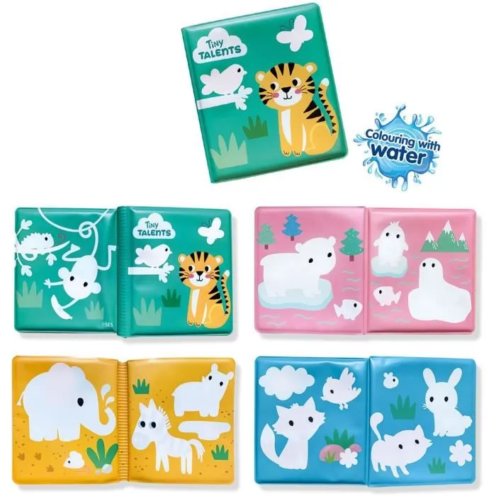 Ses Creative Libro de Baño Coloración al Agua para Niños a Partir de 3 Años, Divertido y Educativo 4