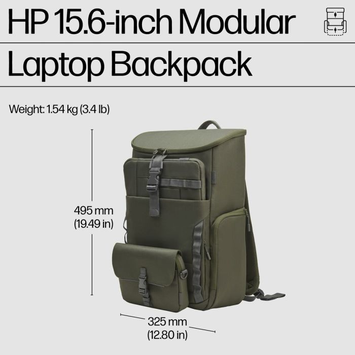 Mochila para Portátil HP 9J4C1AA Verde 6 Mochila para Portátil HP 9J4C1AA Verde 6