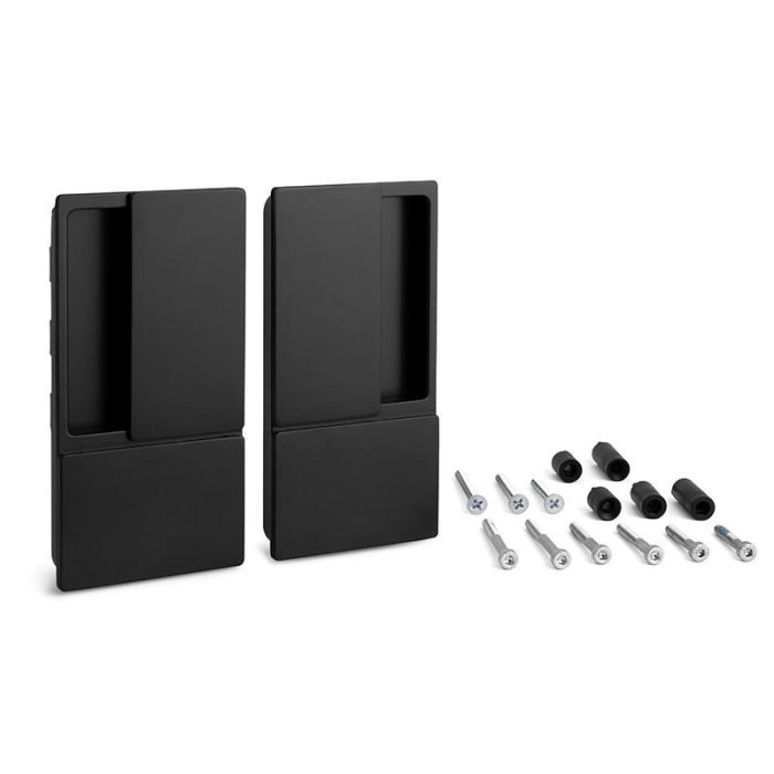 Wave Manilla Puerta Batiente Ciega, Cromo Satinado, Integrada, Para Espesor Hasta 60mm, Cerradura Magnética