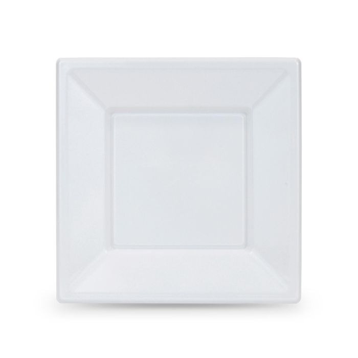 Set de 12 platos cuadrados de plástico ecológico Algon 18 cm (24 Cajas) 2 Set de 12 platos cuadrados de plástico ecológico Algon 18 cm (24 Cajas) 2